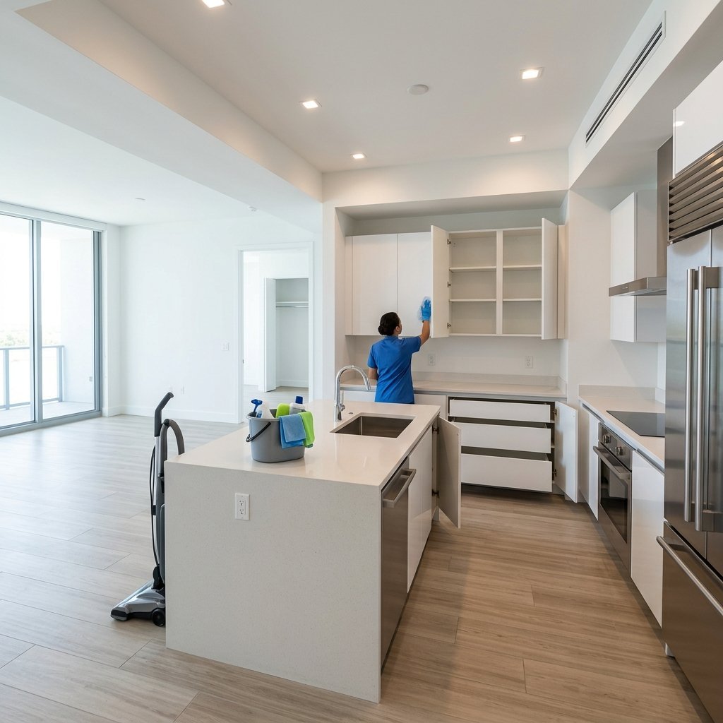 A property cleaned and ready to move into